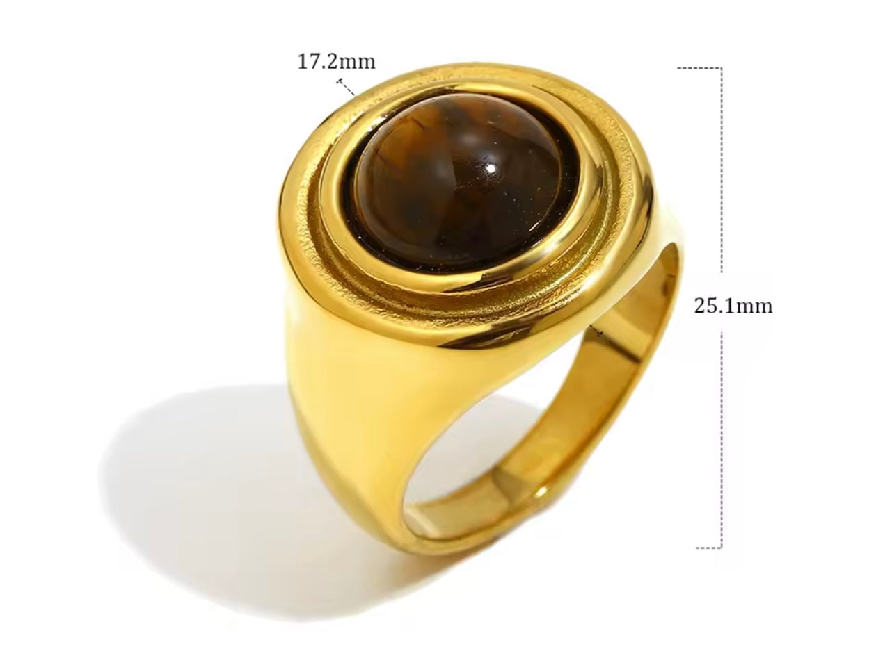 Tiger eye ring