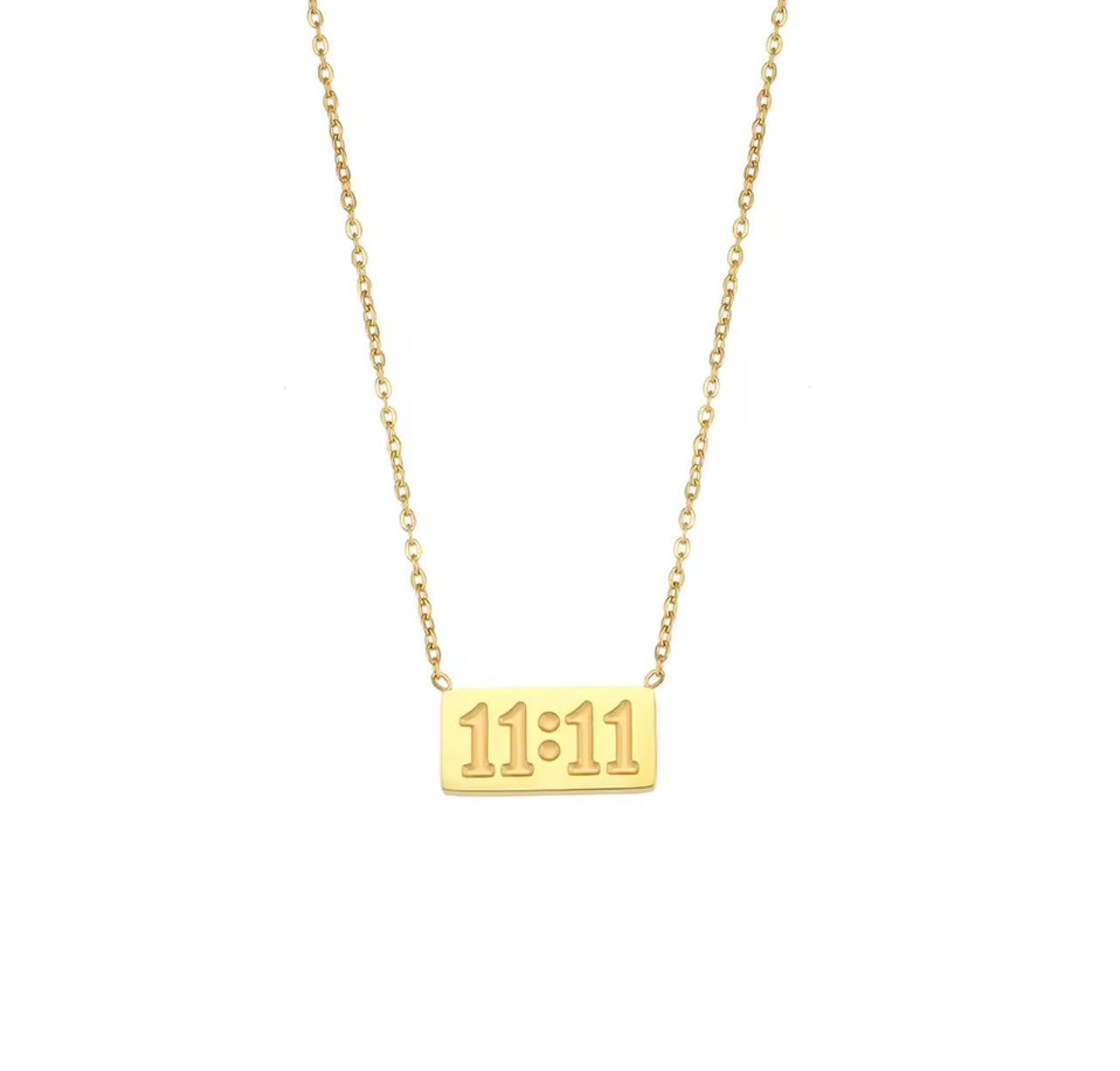 11:11 gold necklace 2