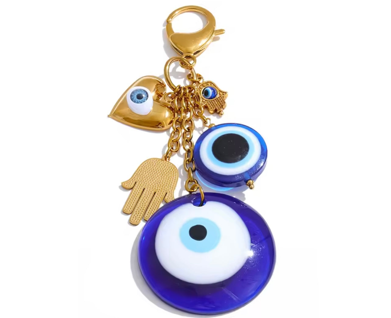 Evil eye bag charm